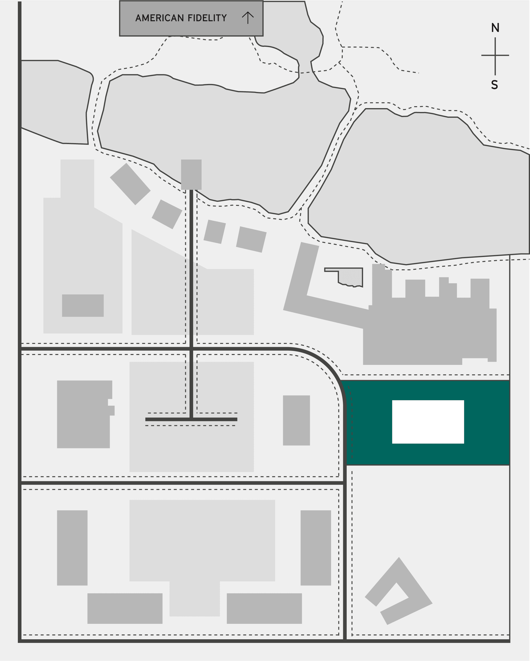 The half site map highlighting Chicken and Pickle